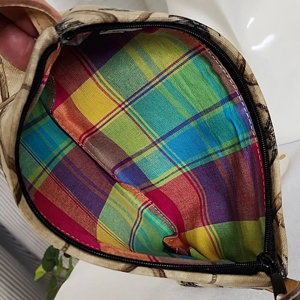 Fossil Palm Tree and Bamboo Design Small Shoulder Bag - Image 6