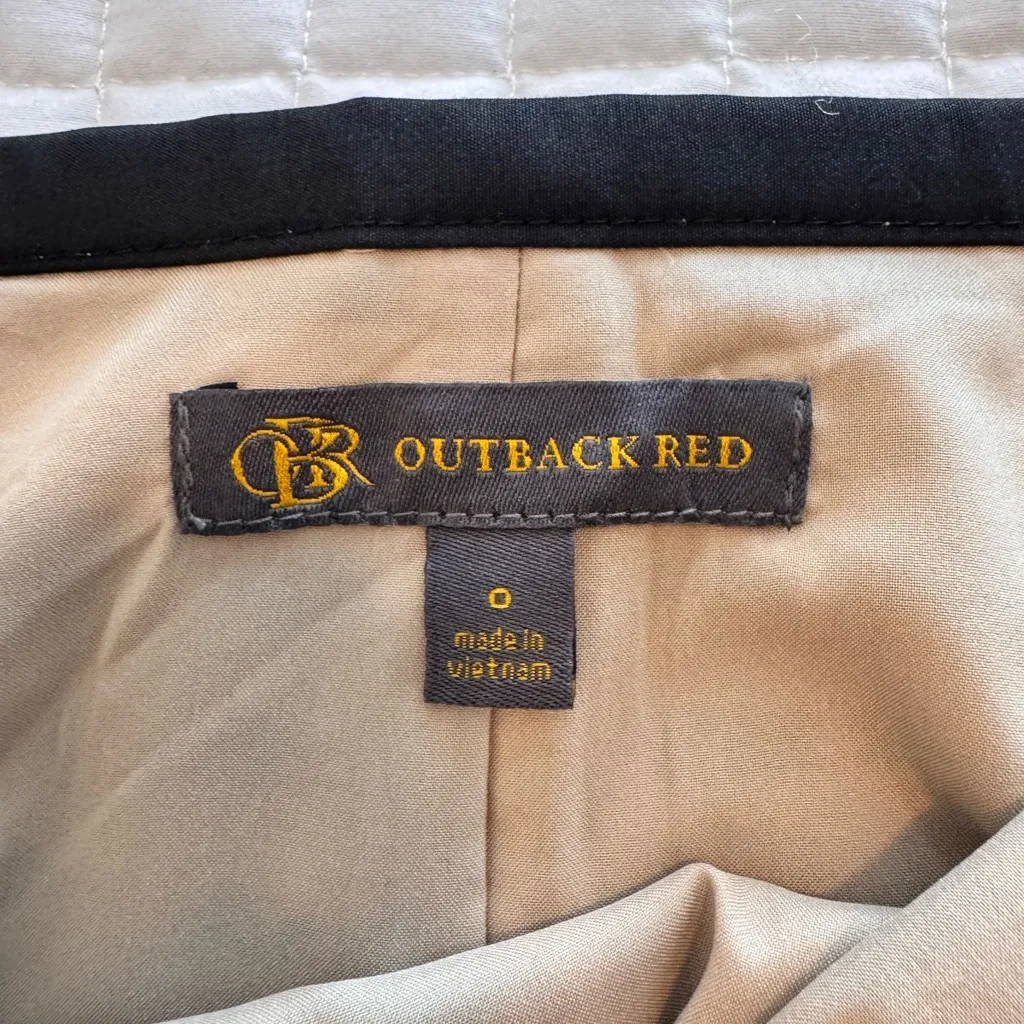 Outback Red Tan Pencil Skirt with Black Dots - Image 4