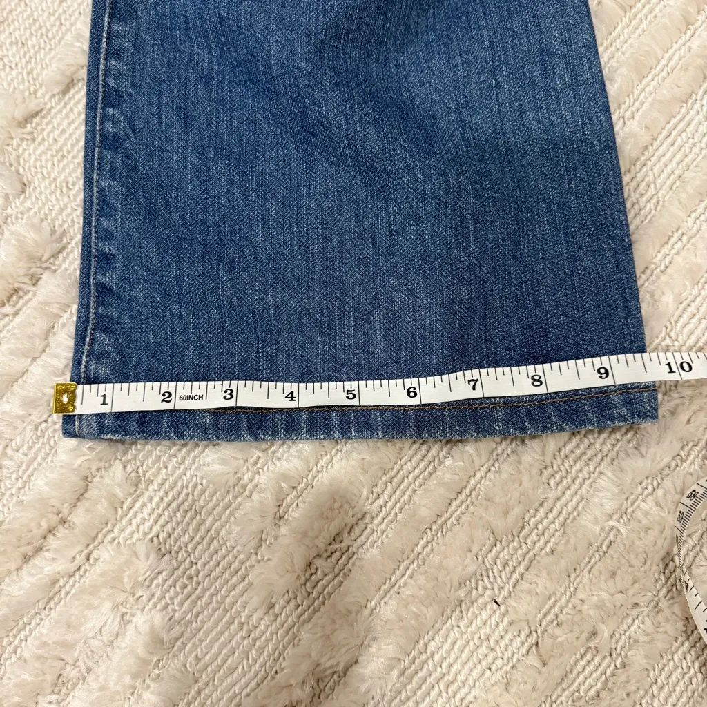 Lands End boot cut jeans denim medium wash size 12 - Image 10