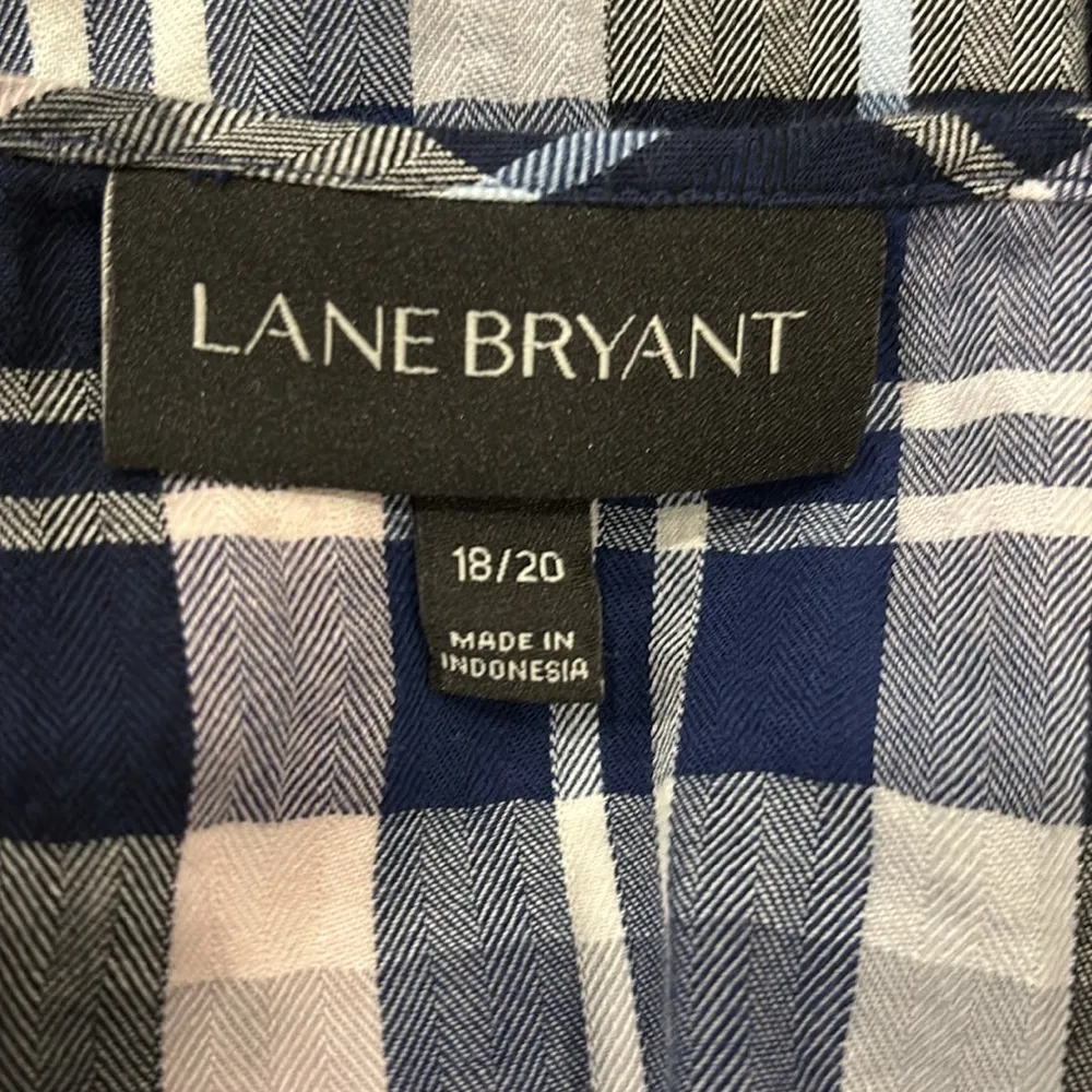 Lane Bryant long sleeve plaid shirt size 18/20 - Image 5