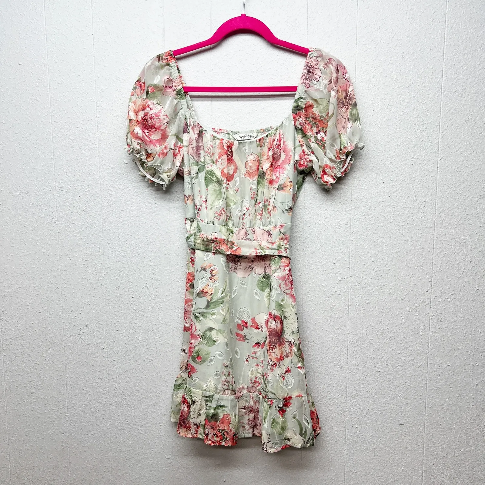 Vintage Speechless Babydoll Dress Juniors M Forest Fairy Cottagecore Festival - Image 3