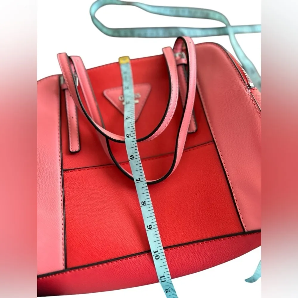 Guess ‎ Darcie Coral Multi Colorblock Handbag Women's Bag - Image 6