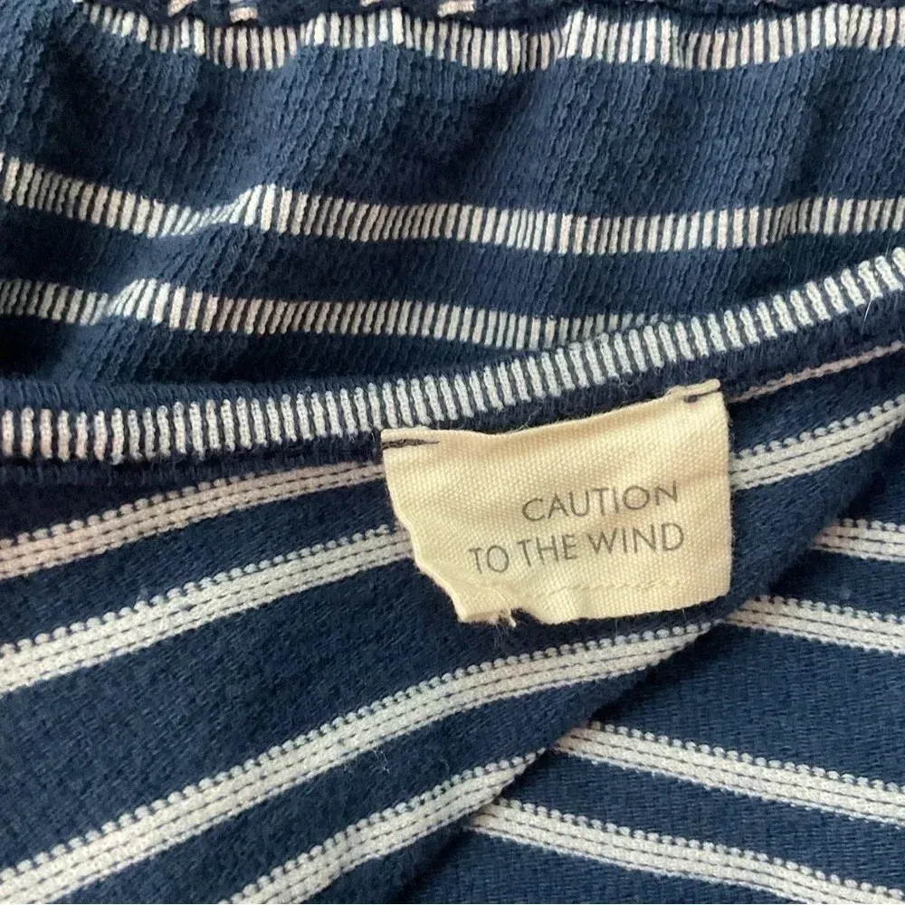 Caution to the Wind Caution To The‎ Wind Striped Romper - Image 5