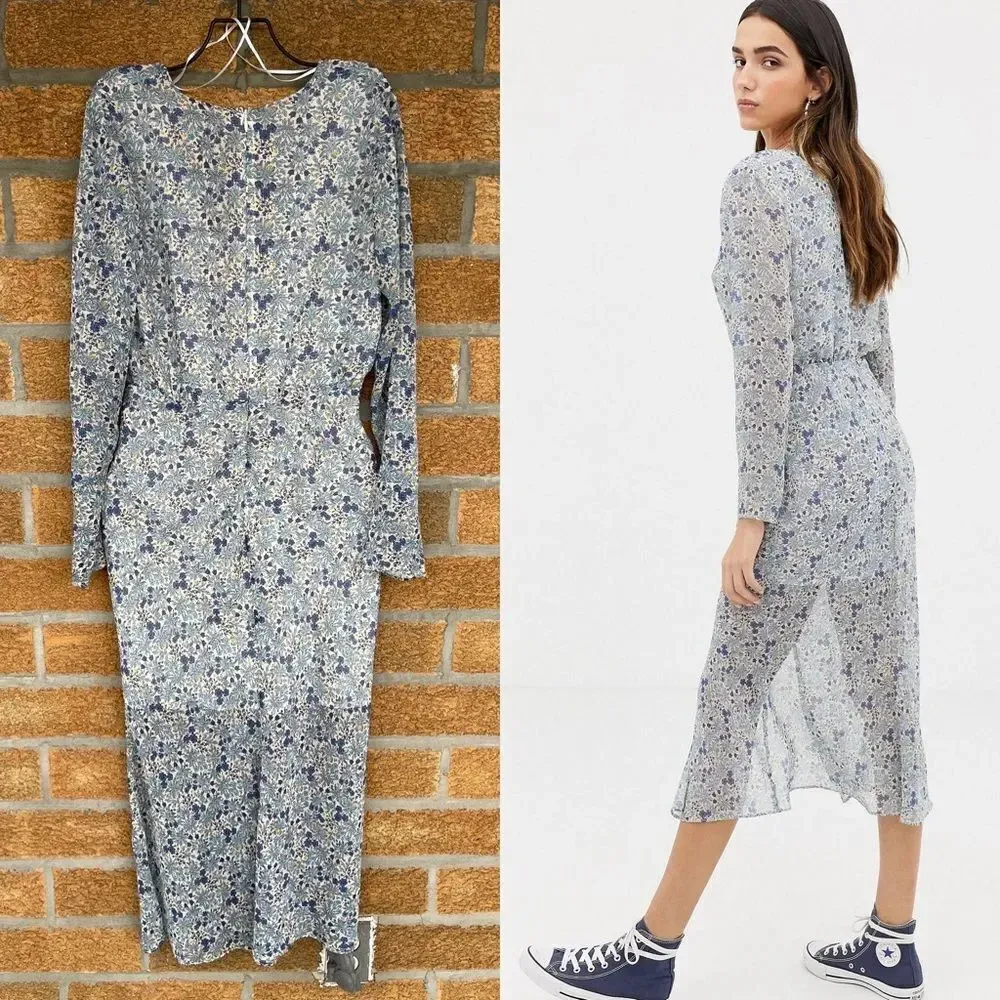 The East Order Serena plunge midi dress small - Image 10