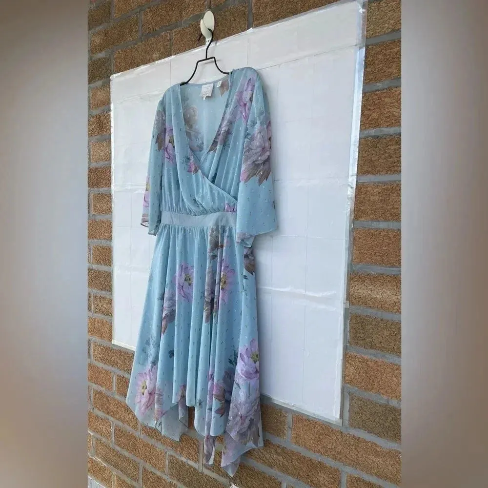 Ted Baker London Dannyel hankerchief mint fairycore dress Sz 3/12 Green - Image 4