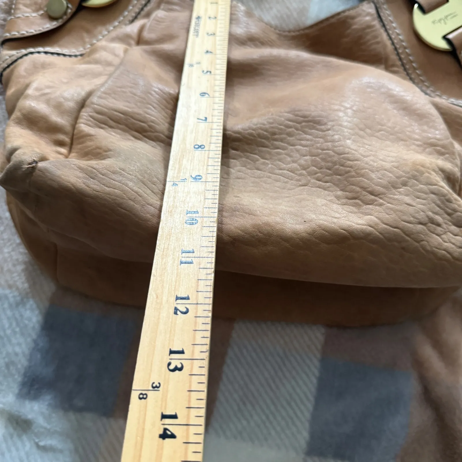 54 Fossil Vintage Y2k Hobo Bag Genuine Leather Slouchy Shoulder Bag Boho *AS IS - Image 4