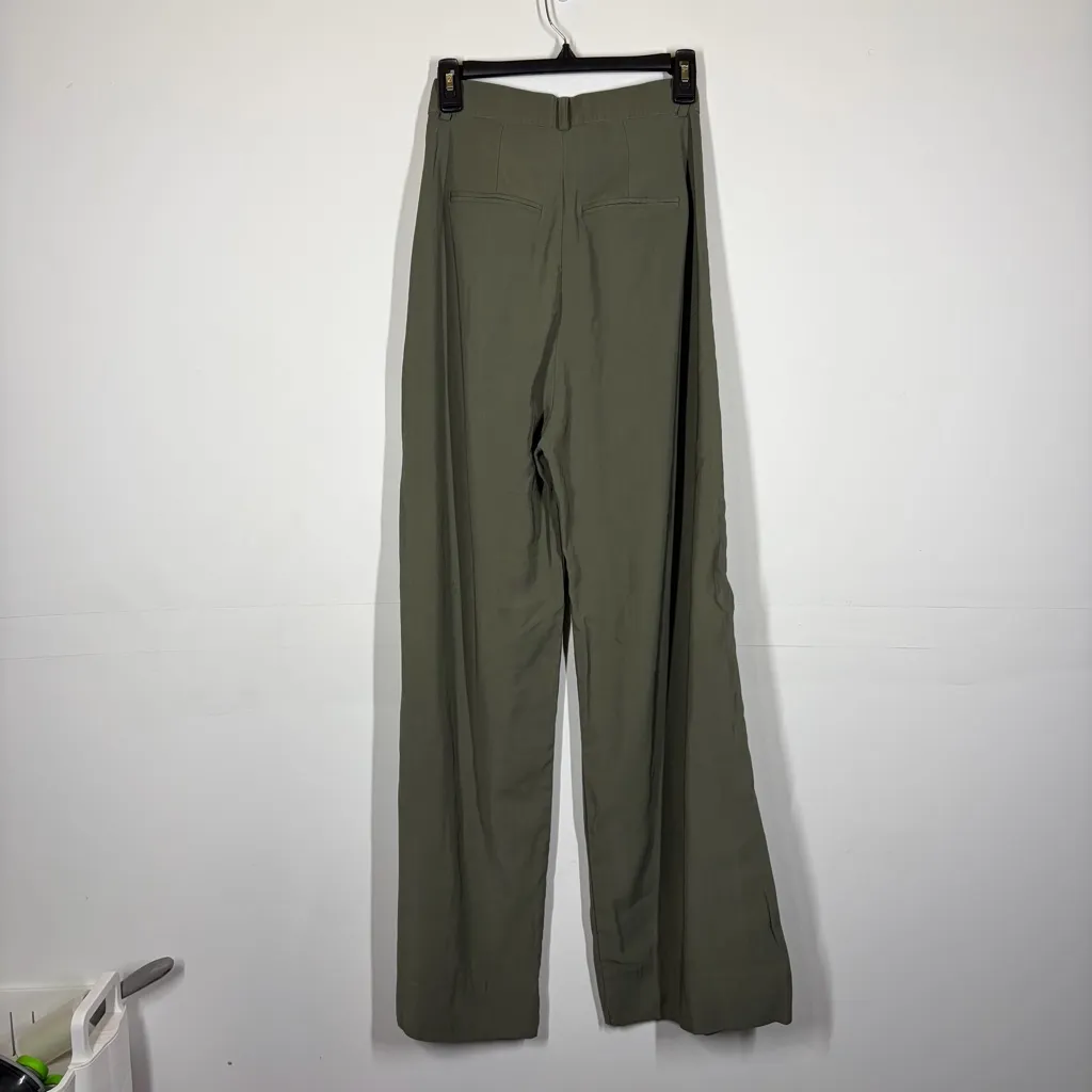 Nonchalant Label Fabi Wide Leg Pant Size Small Green - Image 5