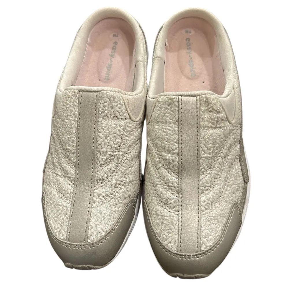 Easy Spirit White Pattern Slip On Shoes Size 7 M - Image 2