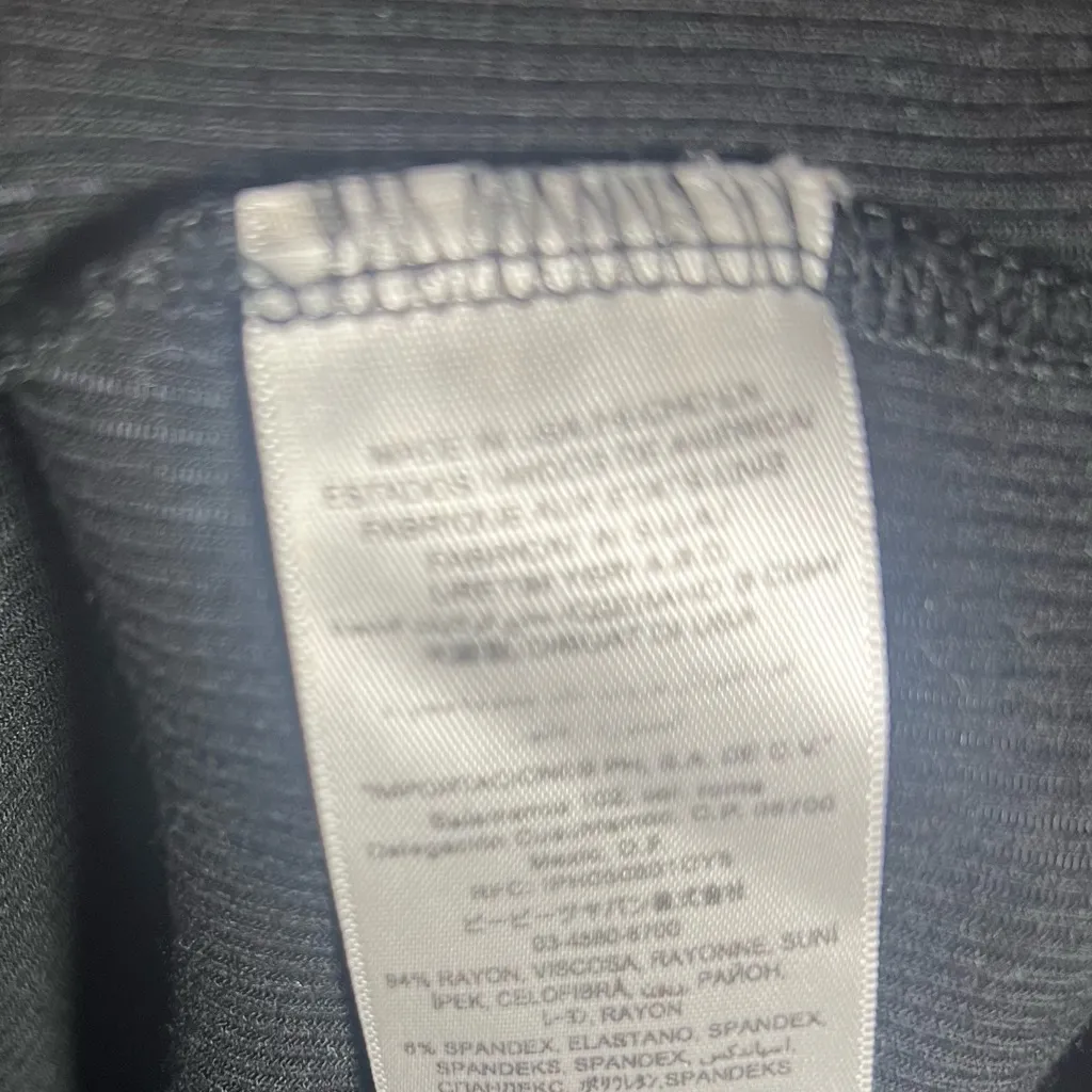 Bebe  Black Rhinestone Long Sleeve Tee - Image 4