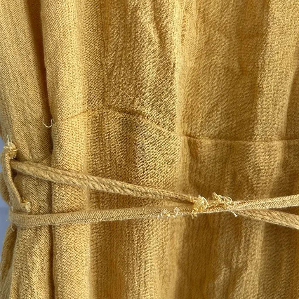 Lulus Wrap Maxi Dress Yellow Size M - Image 12