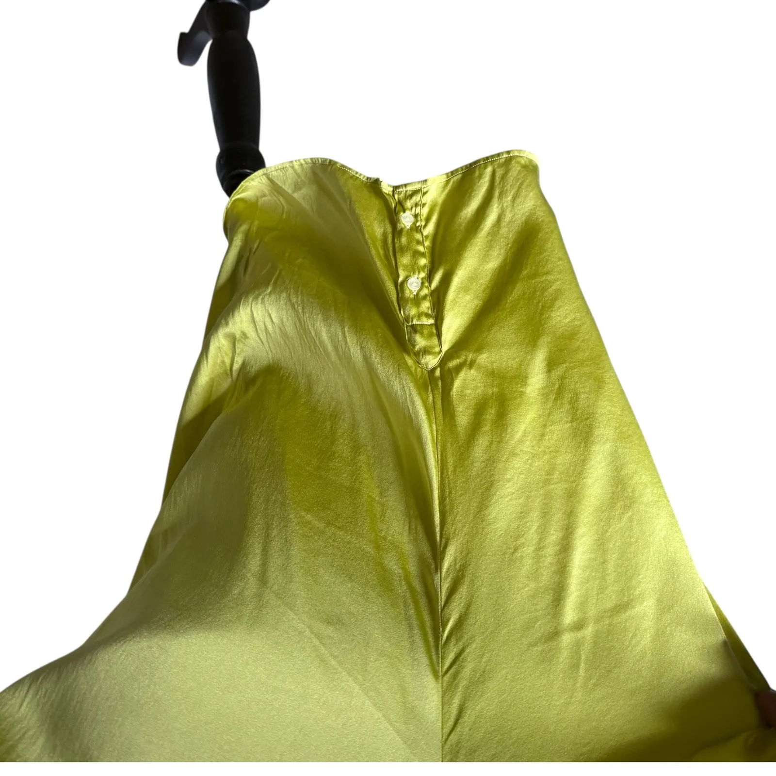 Sara Roka Silk Shirt Dress Size‎ M Green Statement Piece Maximalist Resort Wear Size M - Image 12