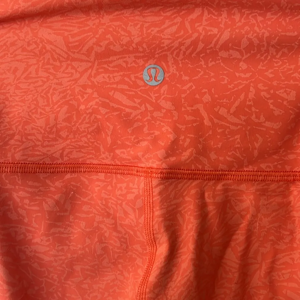 Lululemon leggings orange pattern - Image 2