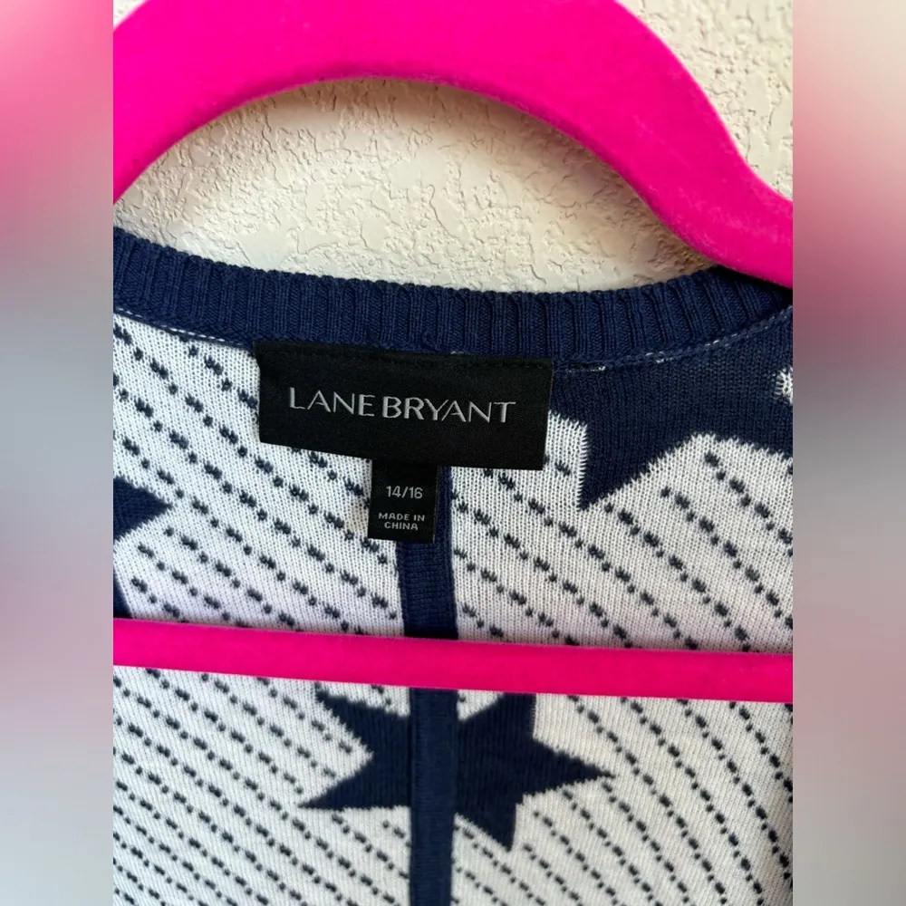 Star Print Patriotic Short Sleeve Open Front Cardigan 14/16 - Image 6