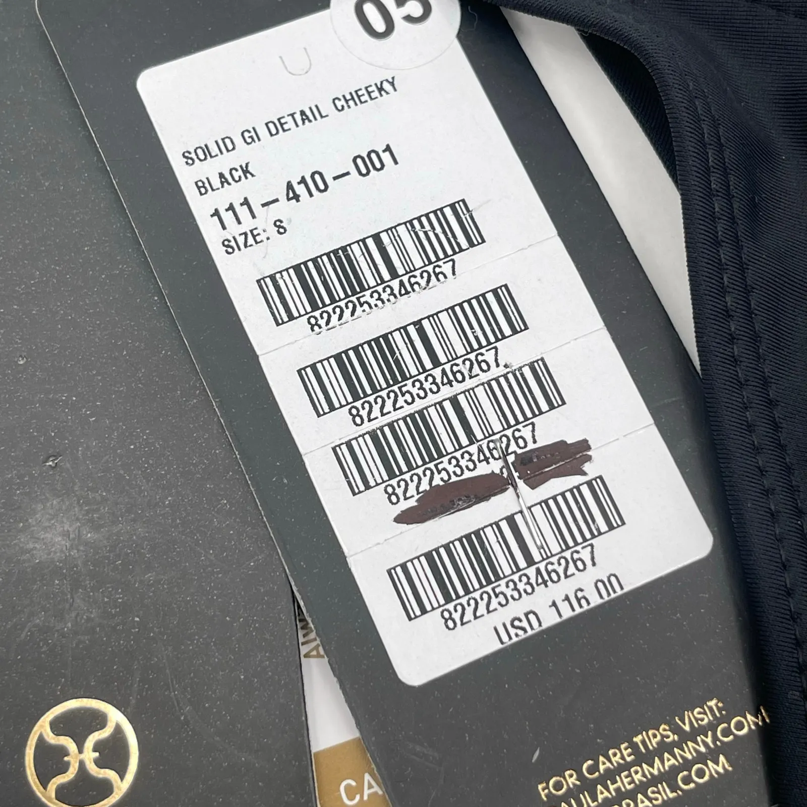 VIX Cheeky Swim Bottoms Small Black NWT Solid Paula Hermanny Resort Beach Vaca - Image 5