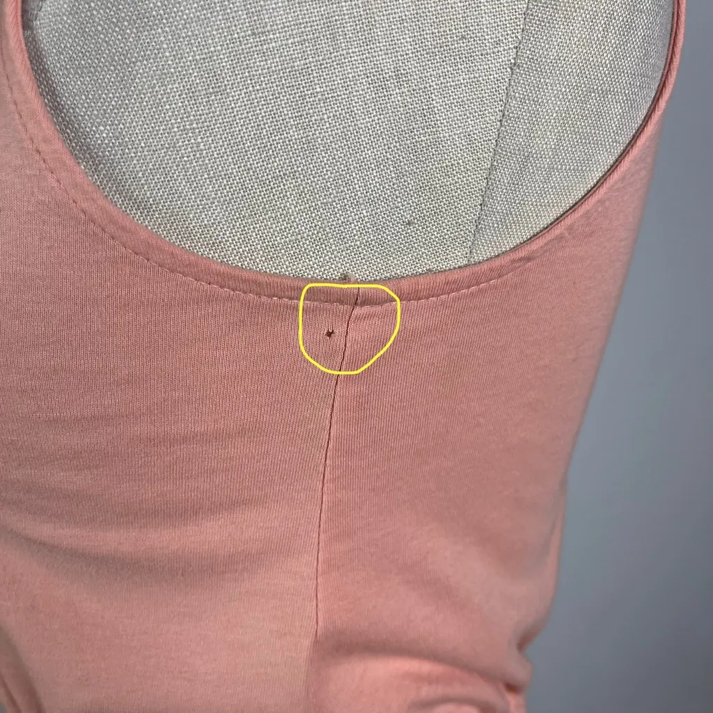 Aritzia Wilfred Peach Crop Tank Top - Image 5