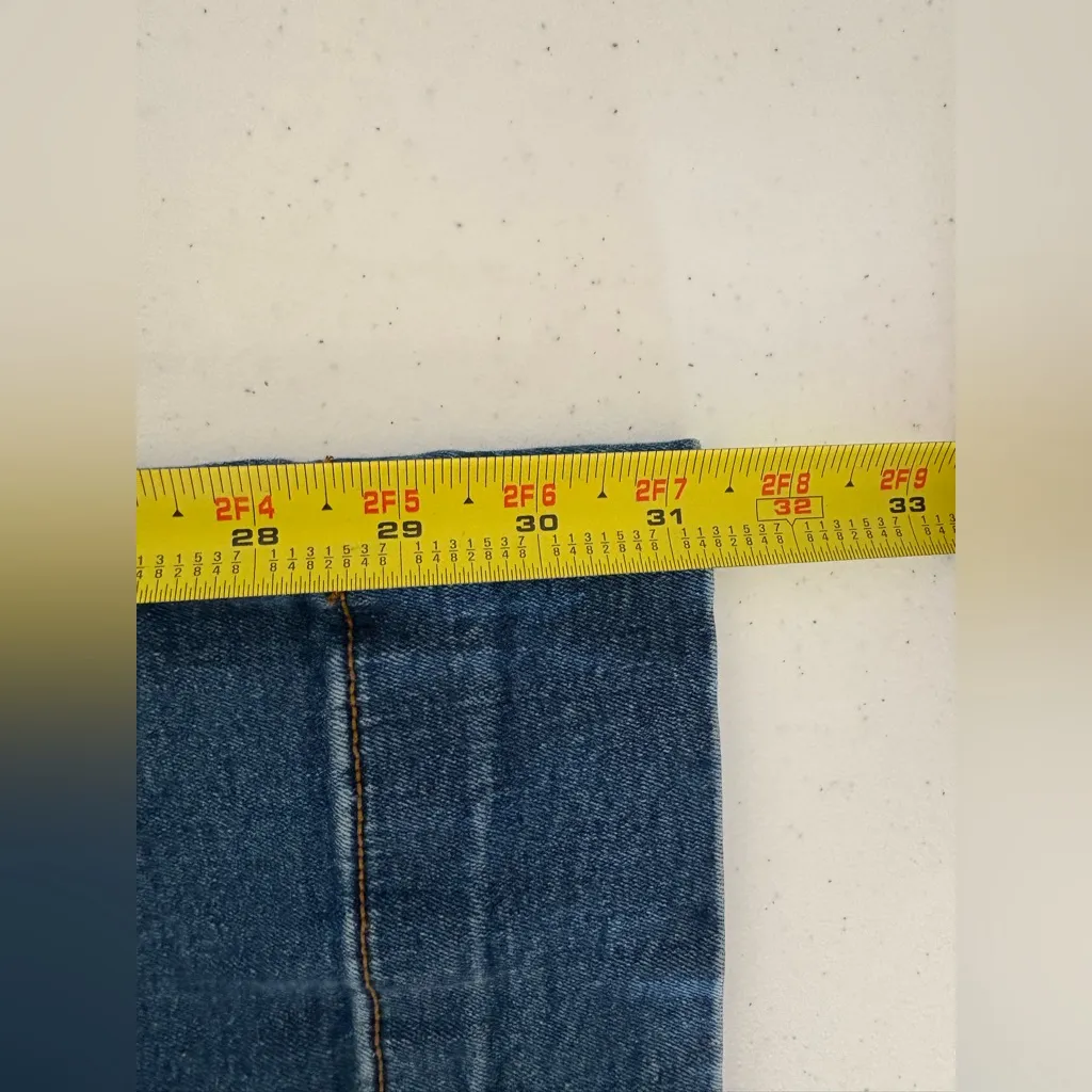 BAGATELLE Jeans Womens 29 Blue Patch Pockets Wide‎ Leg Crop High Rise Sailor 478 - Image 5