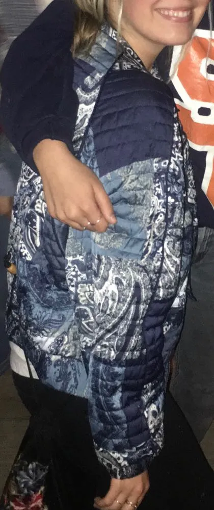 Free People Printed Patchwork Jacket - Image 2