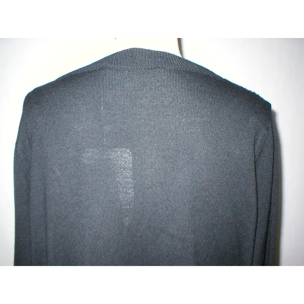 New NWT $290 Womens Max Mara Marina Rinaldi Sport Sweater L Black White Wool LS Size L - Image 10