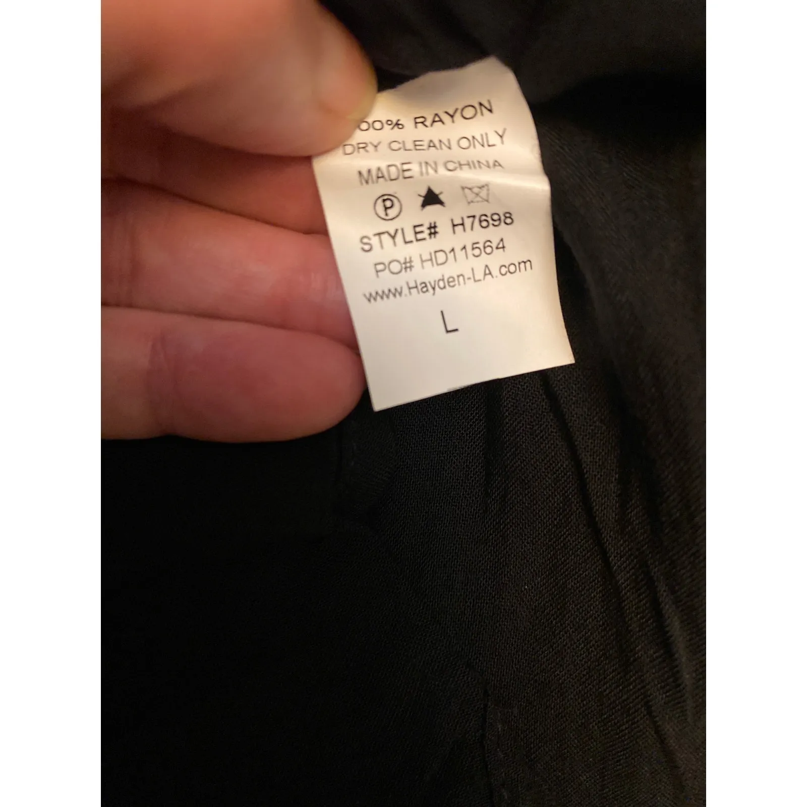 Brand New Hayden Los Angeles Women's Size Large Black Floral Print Midi Dress - Image 6