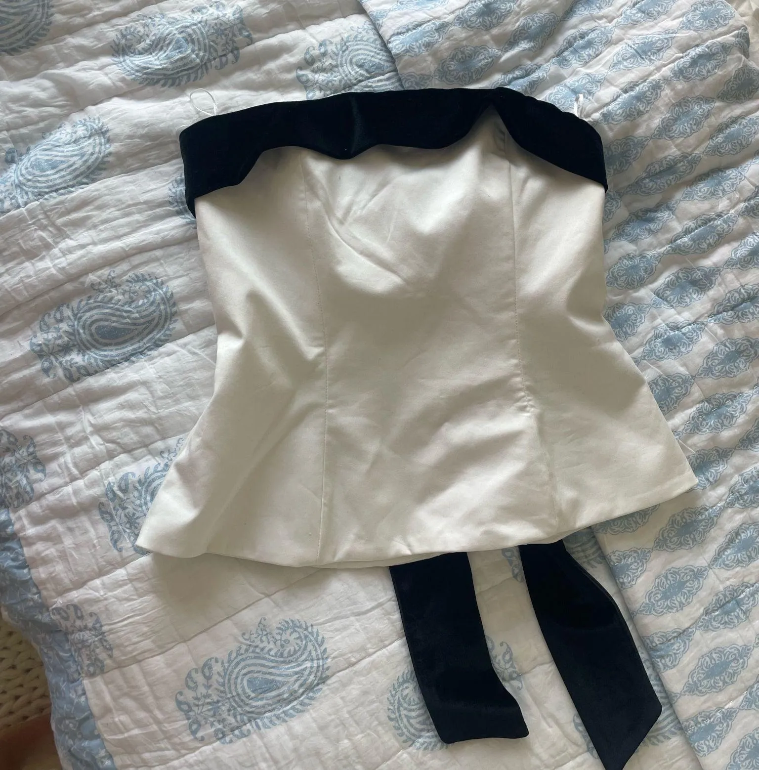 ZARA  strapless bow top  - Image 2