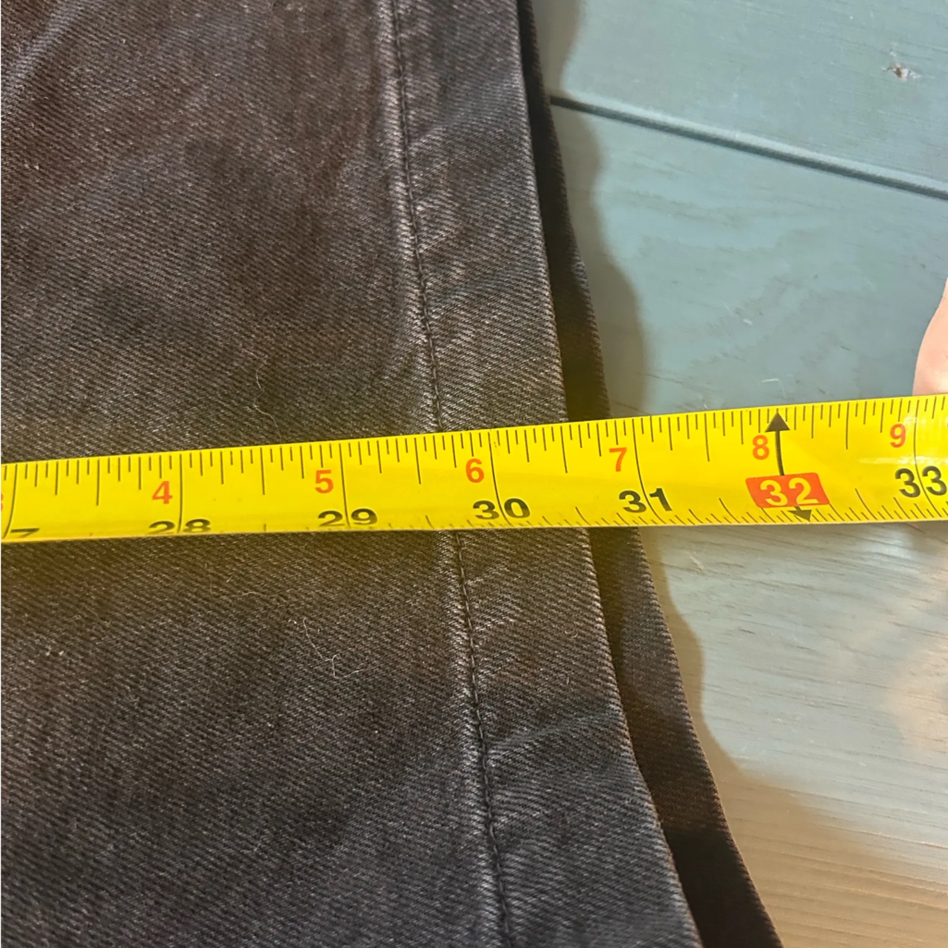 GAP Charcoal Black Denim Romper Puff Sleeves | Women’s Size 8 - Image 11