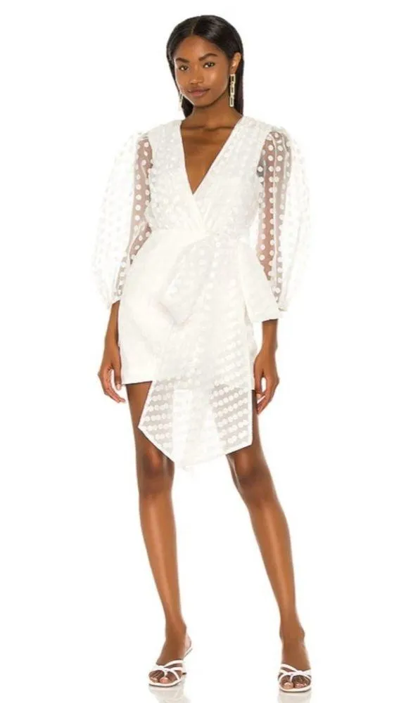 Lovers and Friends Alize Mini Dress Polka Dot Long Sleeve - Image 2