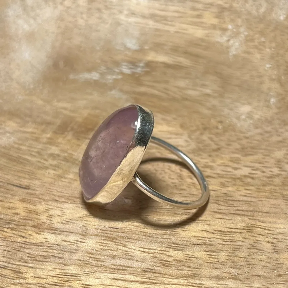 Clear Purple Crystal 925 Sterling Silver Ring - Image 6