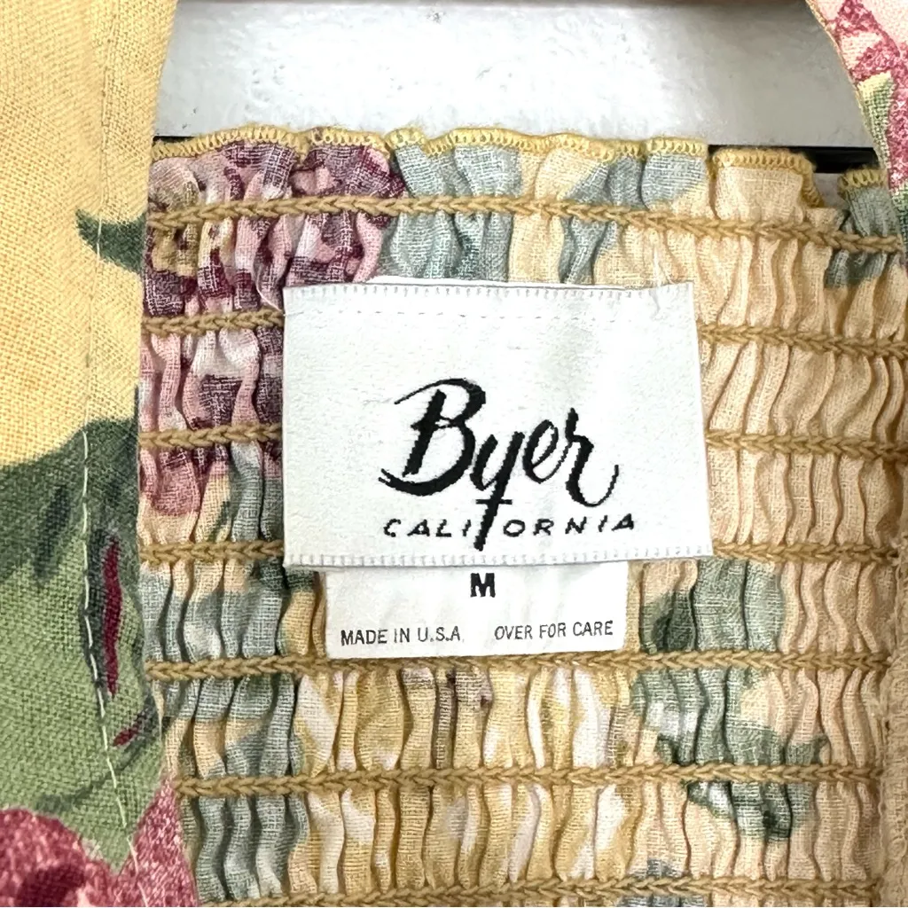 Vintage USA Made Cropped Halter Vest 100% Cotton by Byer California Cottagecore - Image 7