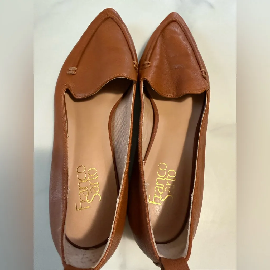 Franco Sarto Women's Tan Leather Loafers - Image 4