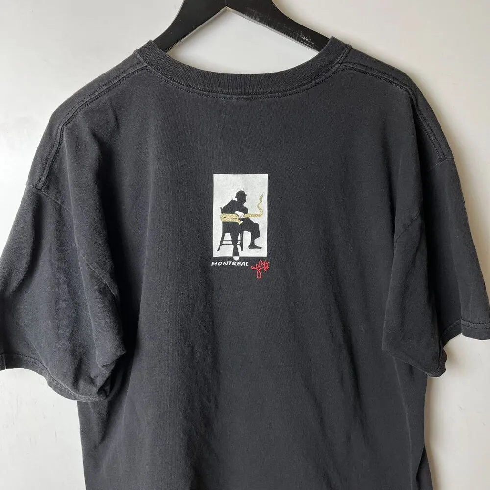 Vintage Montreal Jazz T Shirt Large L Black Graphic Tee - Image 13