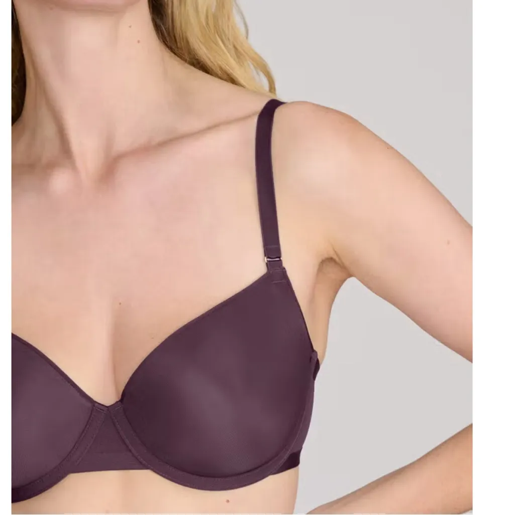 CUUP THE DEMI DARK PLUM PURPLE BRA. Size undefined - Image 2