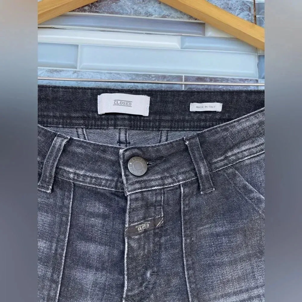 Closed Francesca Moto Cropped Jeans size 25 Black - Image 3