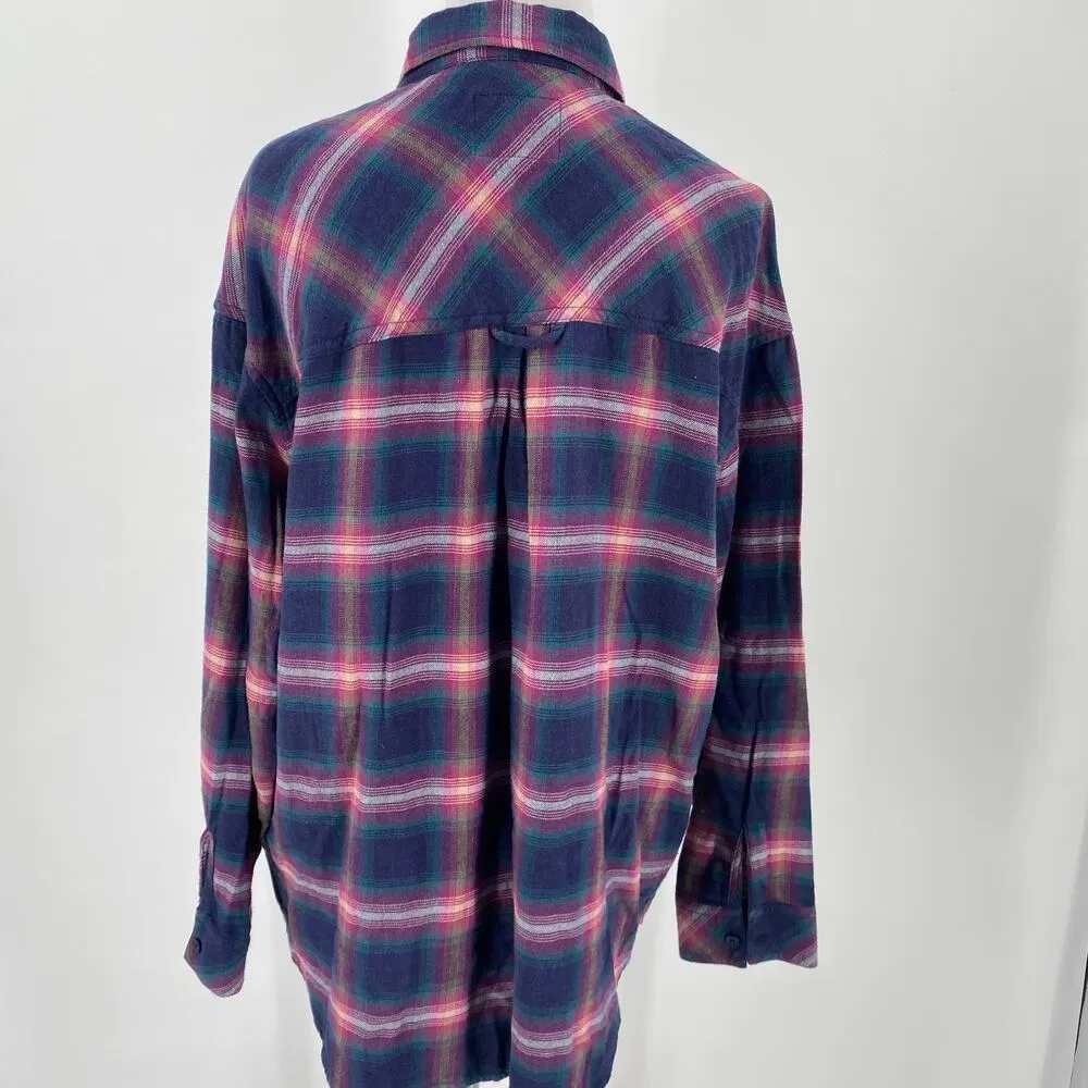 Rails Women's Plaid Rayon Jackson Button Up Shirt Size Medium - Image 4