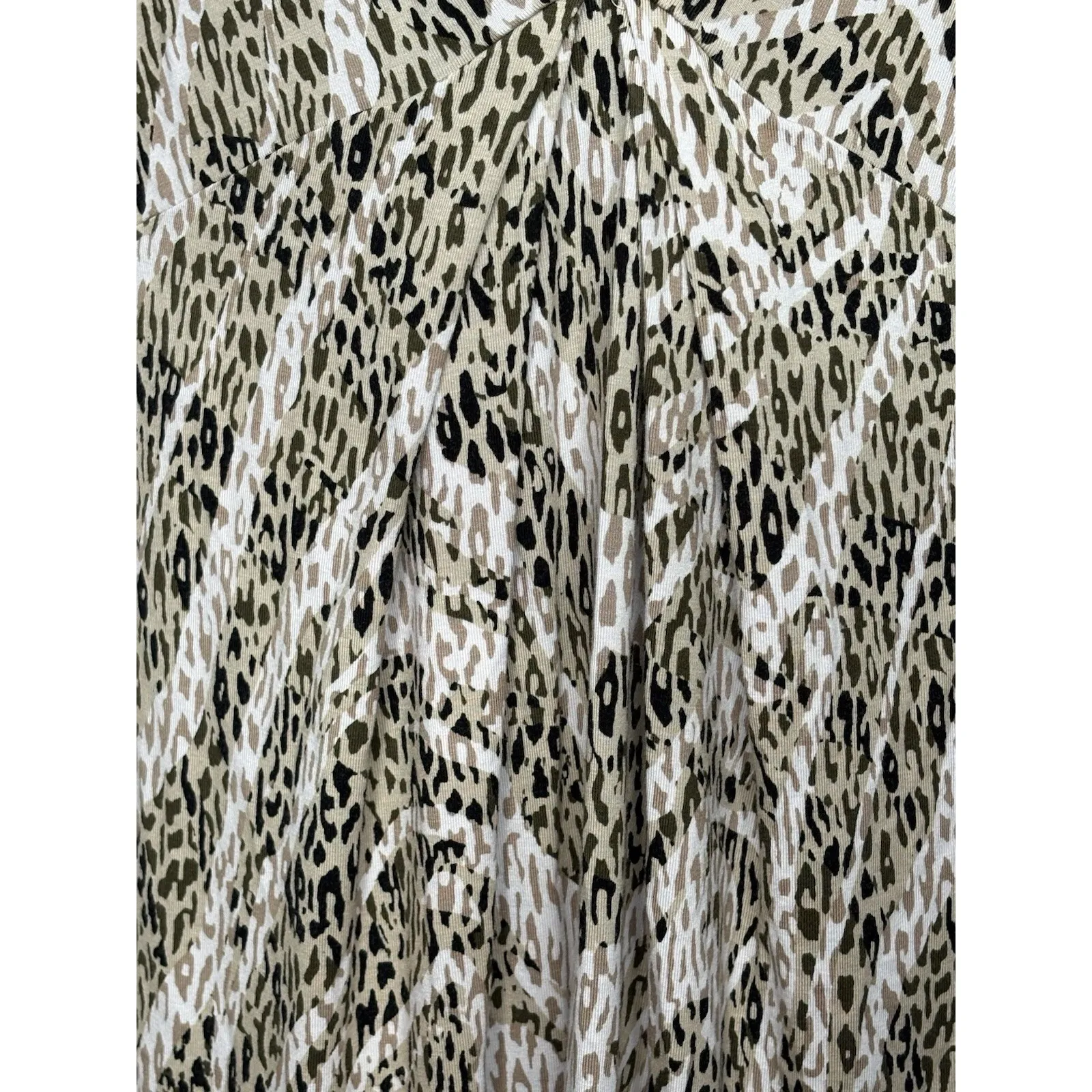 Dana Buchanan Women's Dress L Animal Print Twist Front V - Image 3