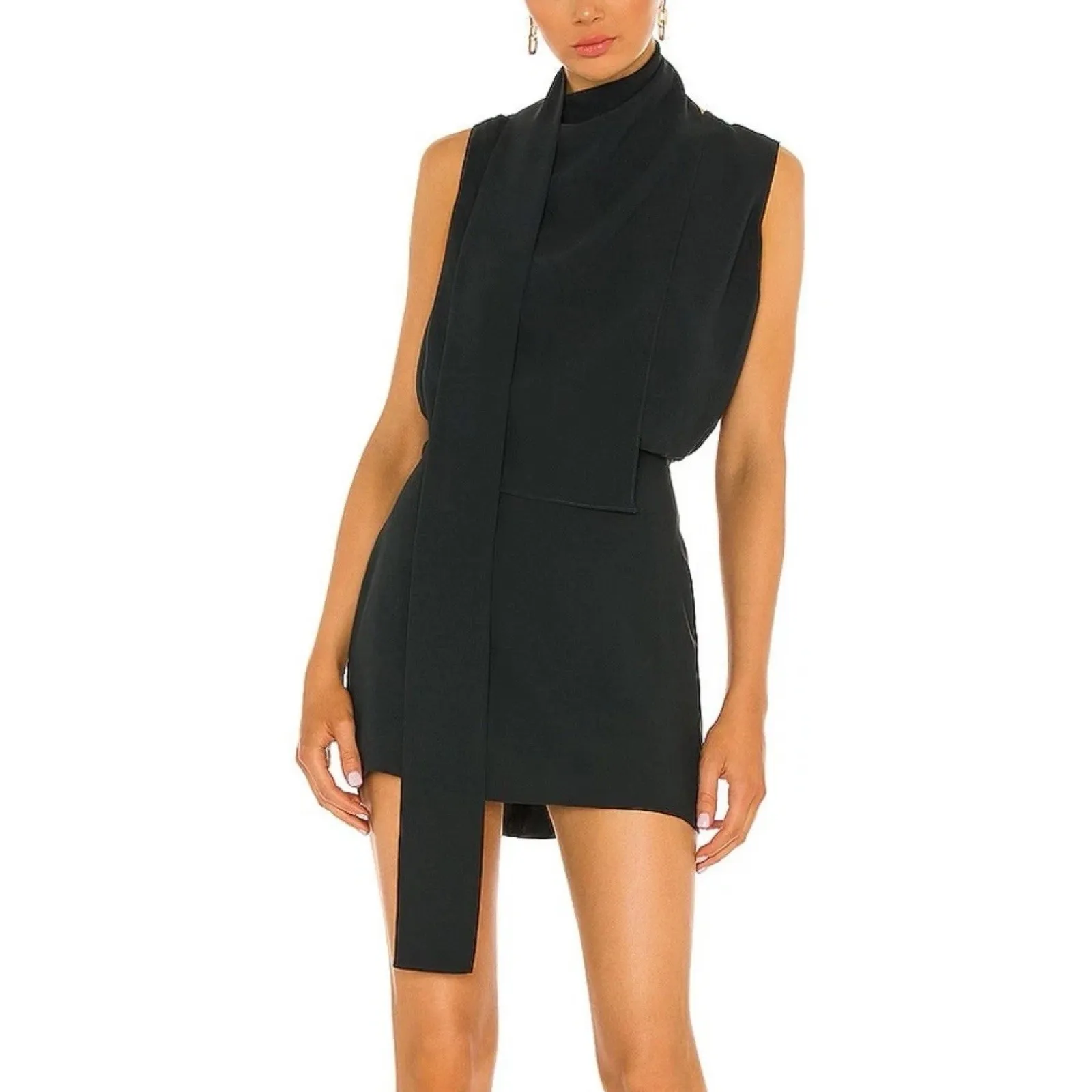 Amanda‎ Uprichard Philippe Mini Dress Eastern Green Size M Revolve Sleeveless - Image 3