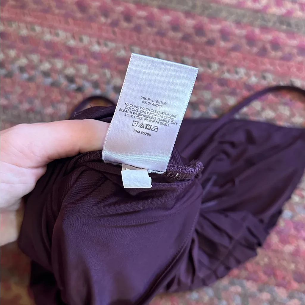 EXPRESS RUCHED BODY CONTOUR CRISSCROSS CAMI BLOUSE - Image 4