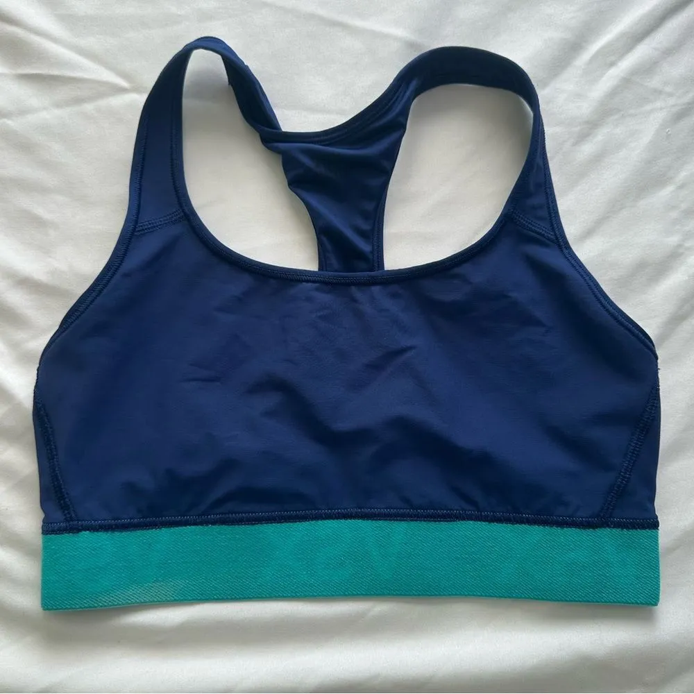 Victoria's Secret VSX Navy Racerback Thick Elastic Incredible Sports Bra S - Image 4