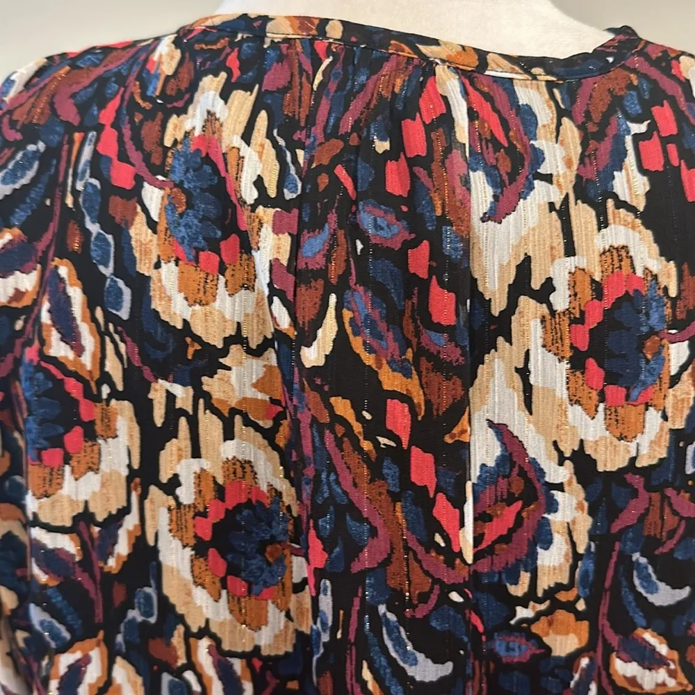 NWT Evereve Stella Abstract Blouse Sz L - Image 10