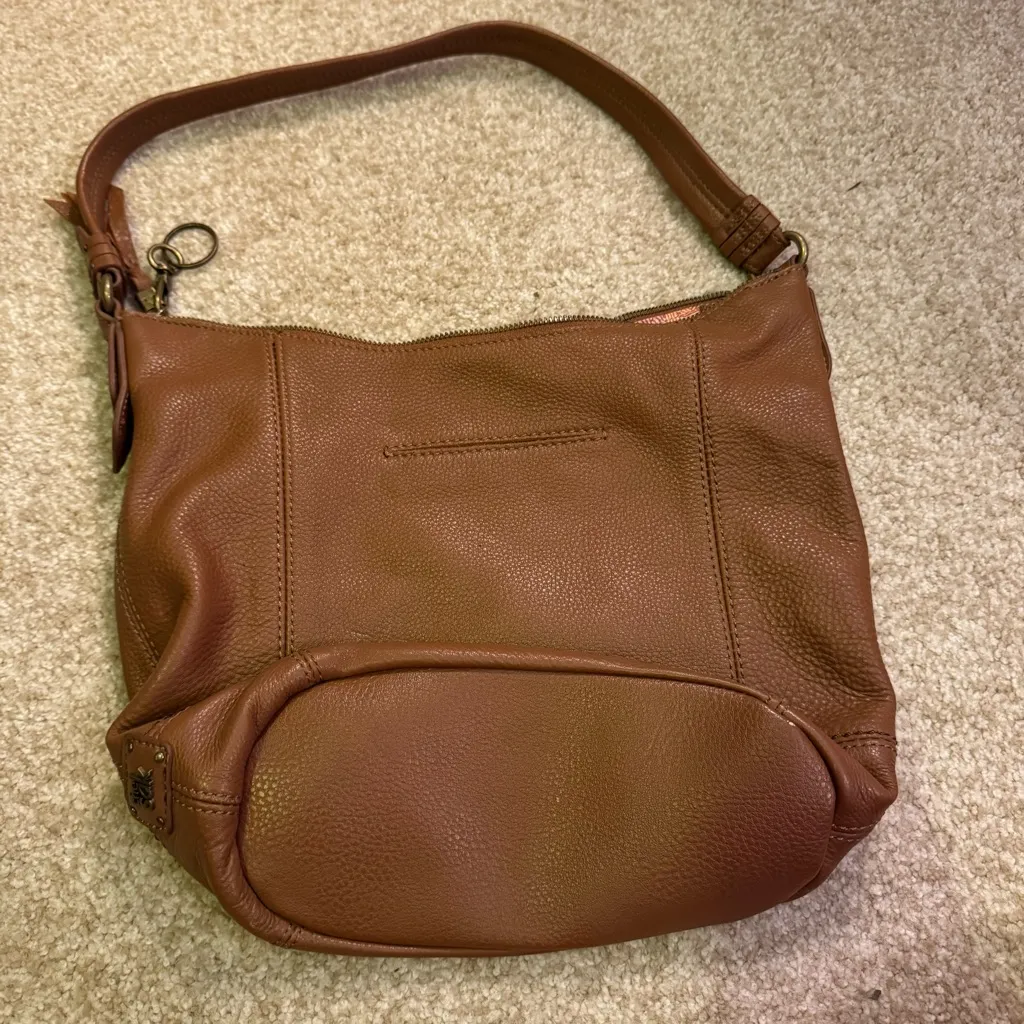 The Sak Brown Leather Shoulder Bag - Image 3