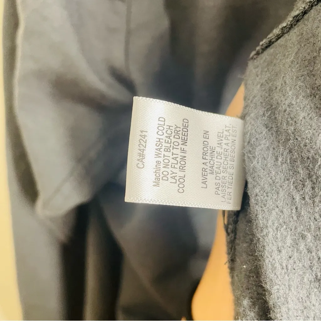 Young Fabulous & Broke Sandrine Coat Drape Hooded Quilted Jacket Grey Size M/L - Image 14