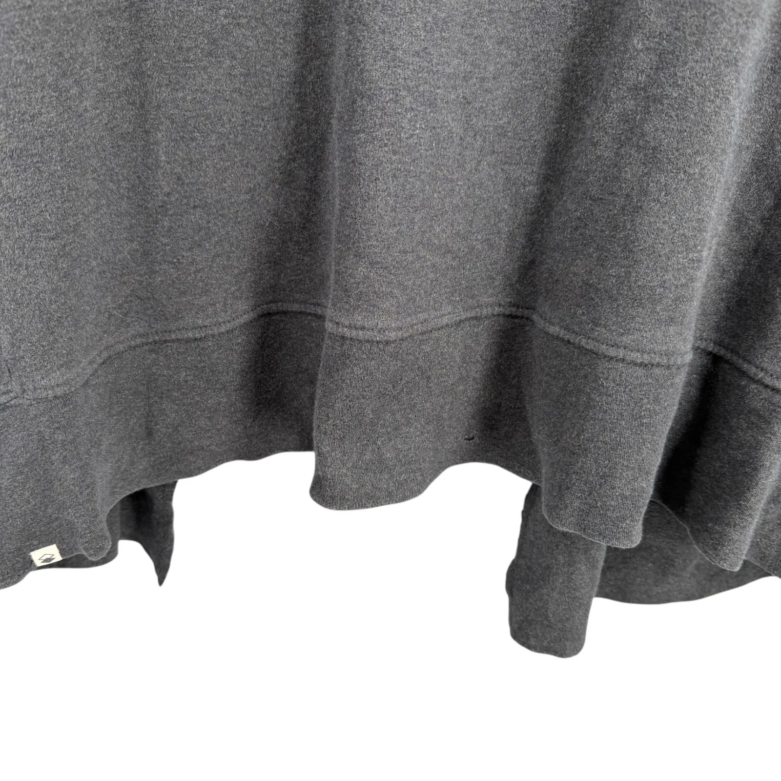 Pact Womens Organic Cotton Cardigan L/XL Gray Open Front Dolman Sleeve Pockets - Image 4