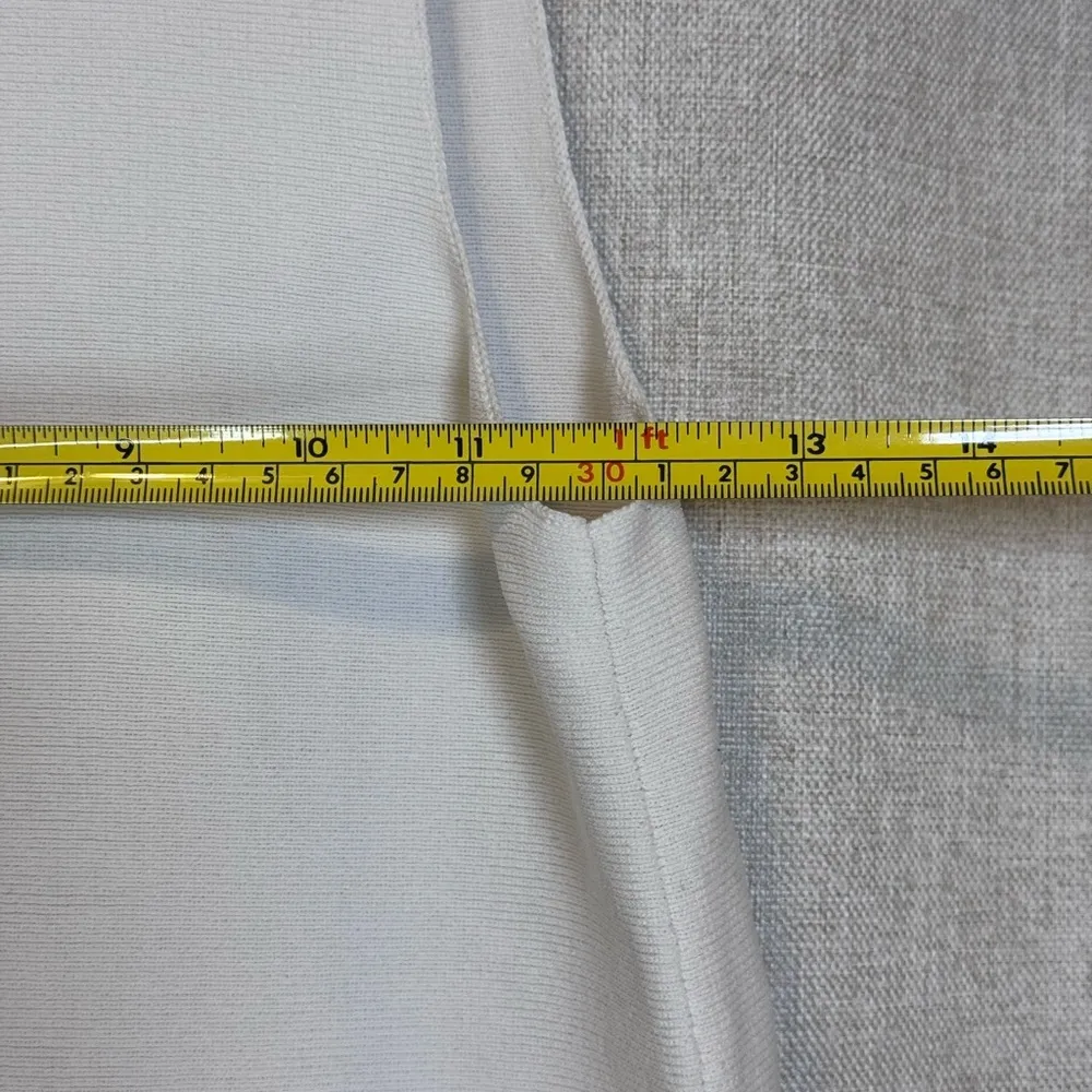 ANTONIO MELANI Classic White Extra Long Dressy Neutral Boho Tank Size XS - Image 5