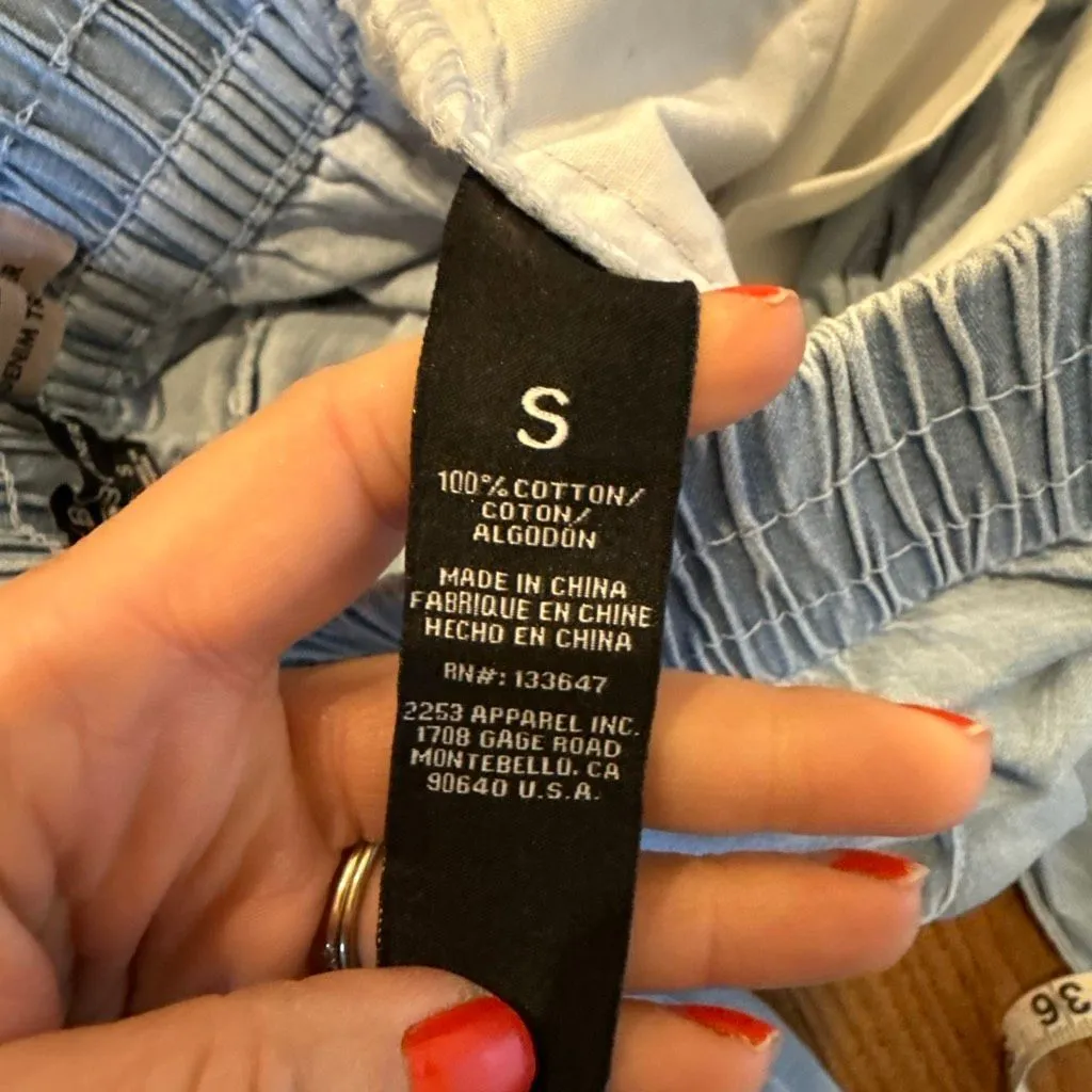 BCBGeneration  love Effie denim trouser wide leg tencel jeans size small - Image 10