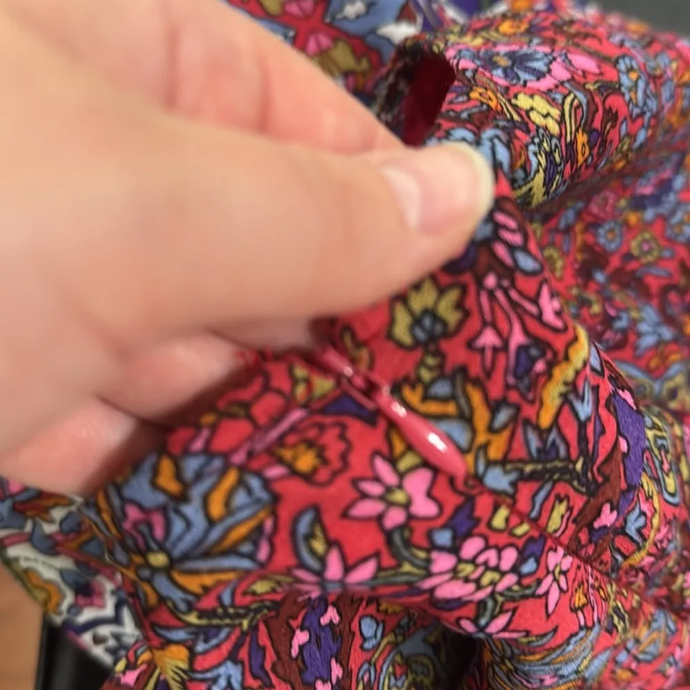 MAEVE Anthropologie Violetta Floral Flare Skirt Sundress Midi Colorful Boho Sz 4 - Image 8