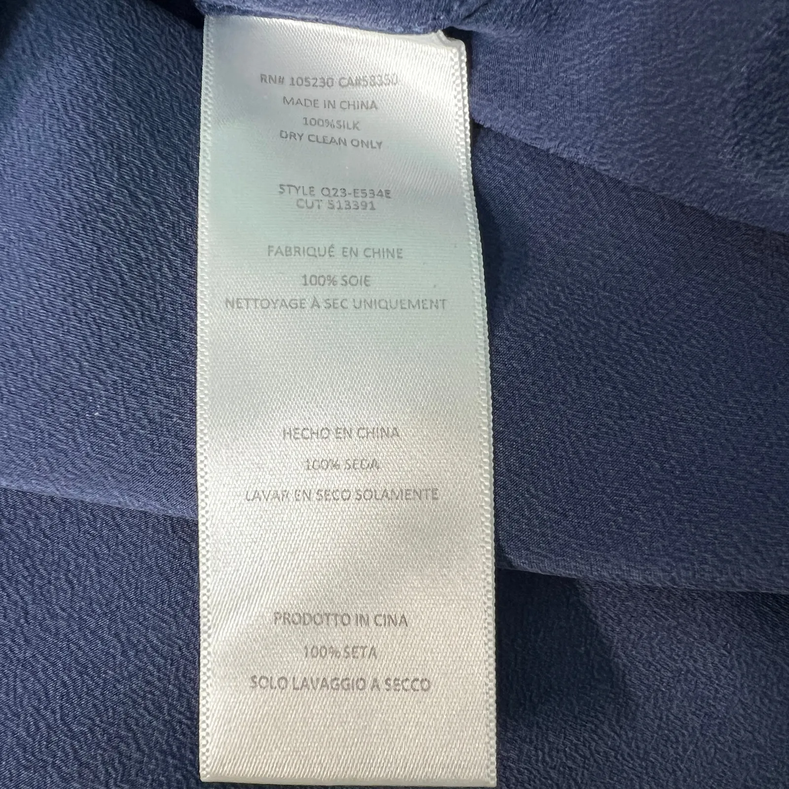 Equipment Silk Top Womens XS Career Workwear Business Formal Lightweight Flawed - Image 9