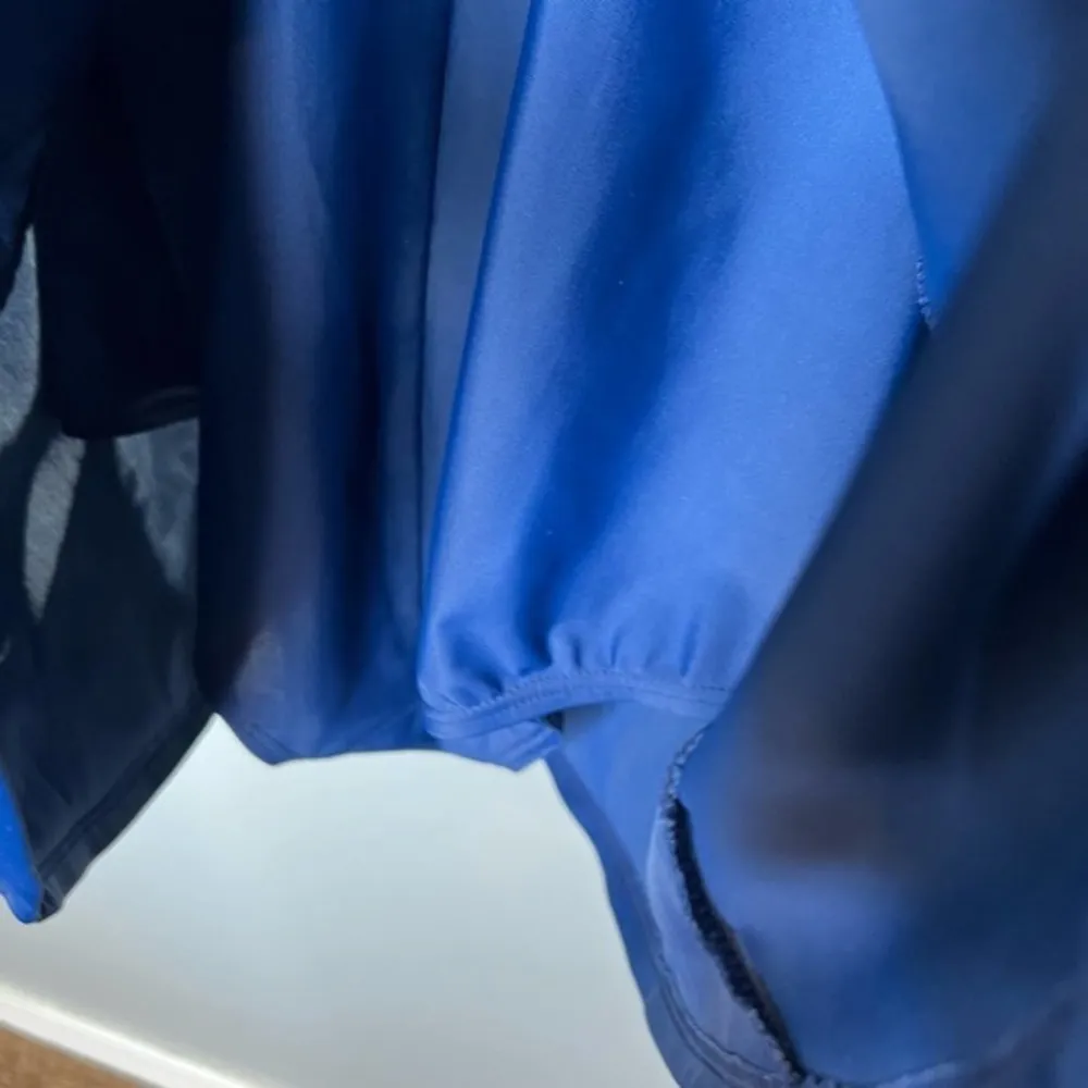 VINTAGE Blair two toned blue swimsuit dress bathing suit skirt women size 12 - Image 5