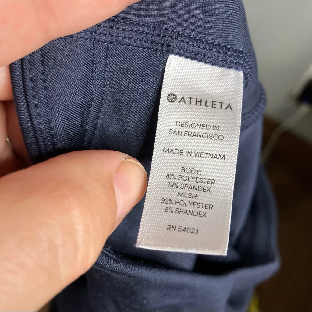 Athleta‎ tennis skort navy blue women’s size small ball pocket & zipper pocket - Image 8