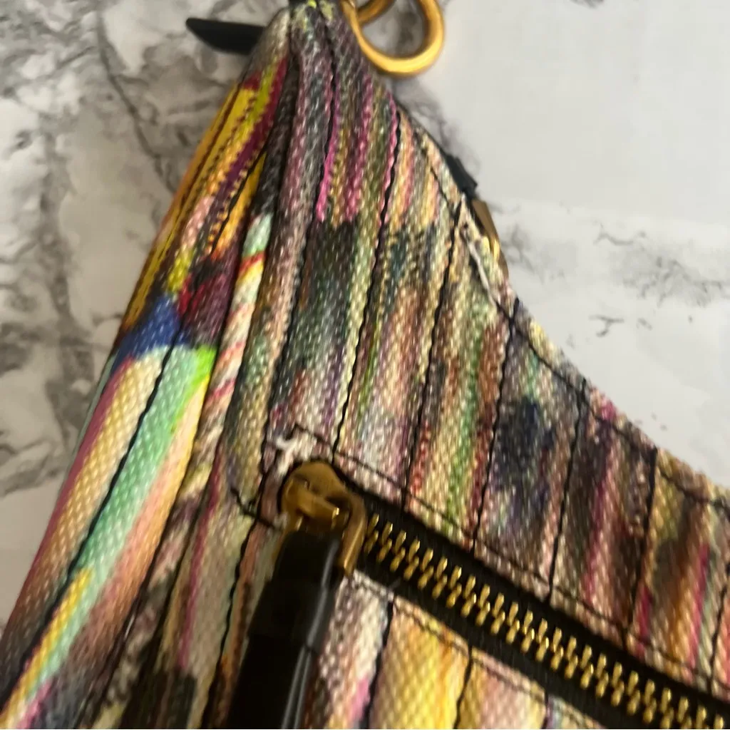 Desigual  Canvas Handbag Multi Color Studded Bag Small - Image 4