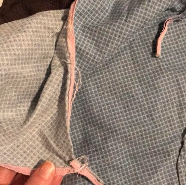 Tea Time cotton apron Blue - Image 3