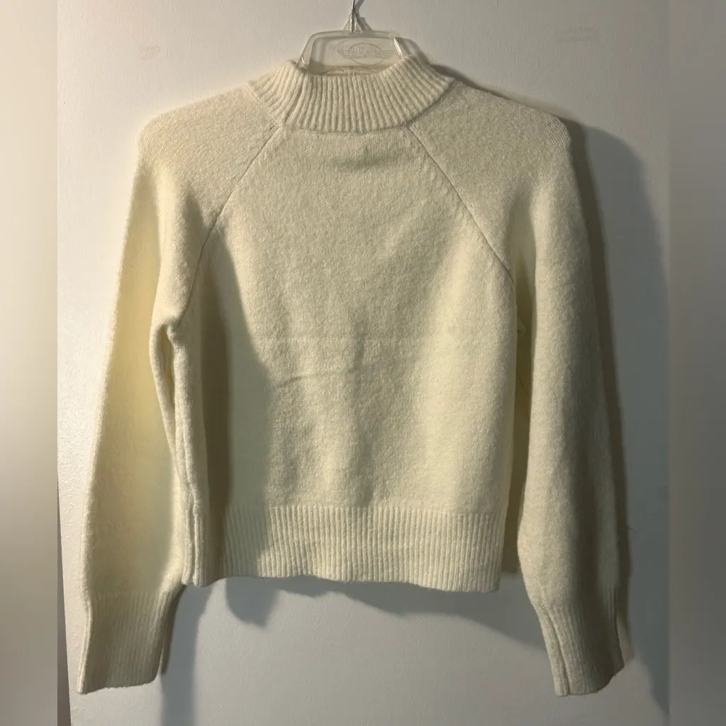 ✨ Double Zero Mock Neck Oversized Sweater – Spicy Small - Image 2